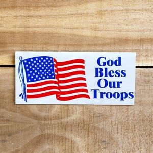 God Bless Our Troops Sticker